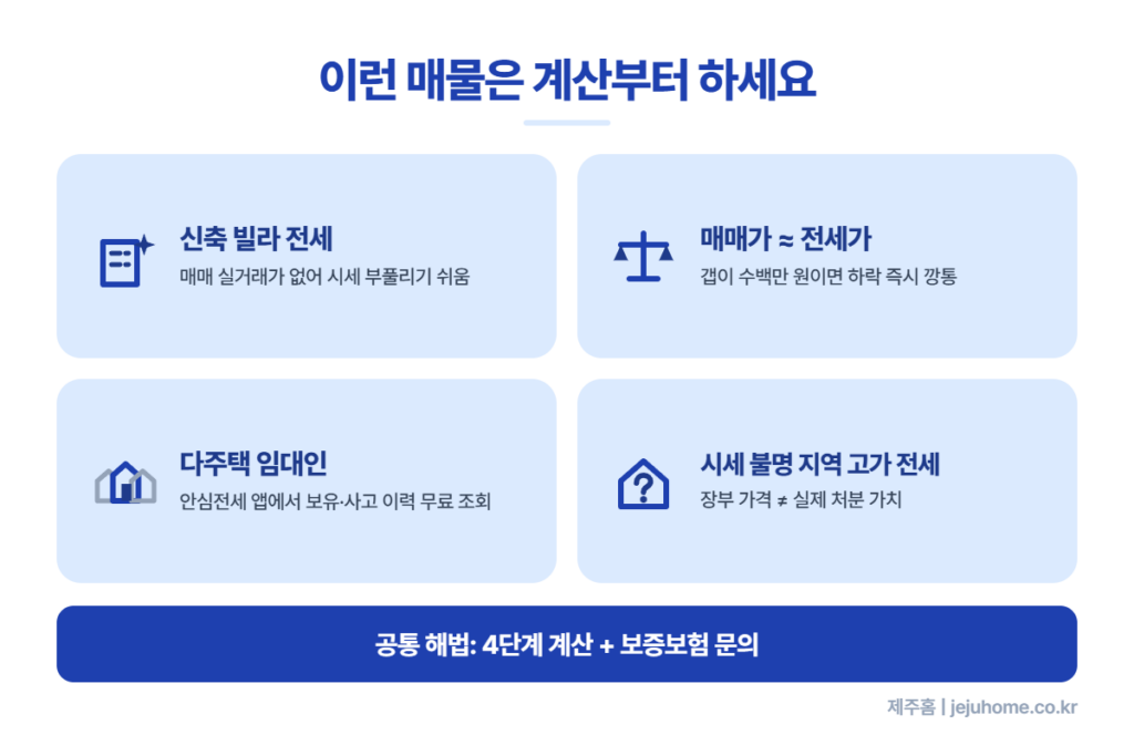조심해야하는 매물 유형
