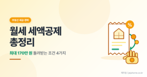 월세 세액공제 총정리